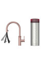 Zestaw Quooker: kran Flex Round + zbiornik PRO3/ różowa miedź