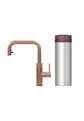 Zestaw Quooker: kran Flex Square + zbiornik PRO3/ różowa miedź