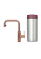 Zestaw Quooker: kran Flex Square + zbiornik COMBI+/ różowa miedź