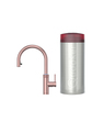 Zestaw Quooker: kran Flex Round + zbiornik COMBI+/ różowa miedź