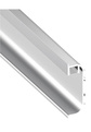Listwa korytkowa pozioma C- LED komplet z osłonką/ 5000 mm/ surowe aluminium