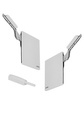 FREEslim flap pto/ 200-650/ 2.1-18.1 kg/ kpl. 2 szt./ szary