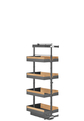 DISPENSA Liro z drewnem 1200-1600/ 400/ 4/ antracyt