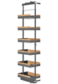 DISPENSA Liro z drewnem 1900-2300/ 400/ 6/ antracyt