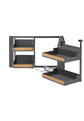 Magic Corner Comfort Fioro 900/ 450/ prawy/ antracyt