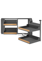 Magic Corner Comfort Fioro 1000/ 600/ prawy/ antracyt