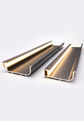 Listwa korytkowa pozioma L- LED komplet z osłonką/ 5000 mm/ surowe aluminium