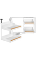 Magic Corner Comfort Liro z drewnem 900/ 500/ lewy/ biały