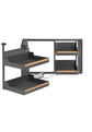 Magic Corner Comfort Liro z drewnem 900/ 500/ lewy/ antracyt