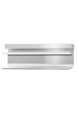 Listwa korytkowa pozioma L- LED komplet z osłonką/ 5000 mm/ surowe aluminium